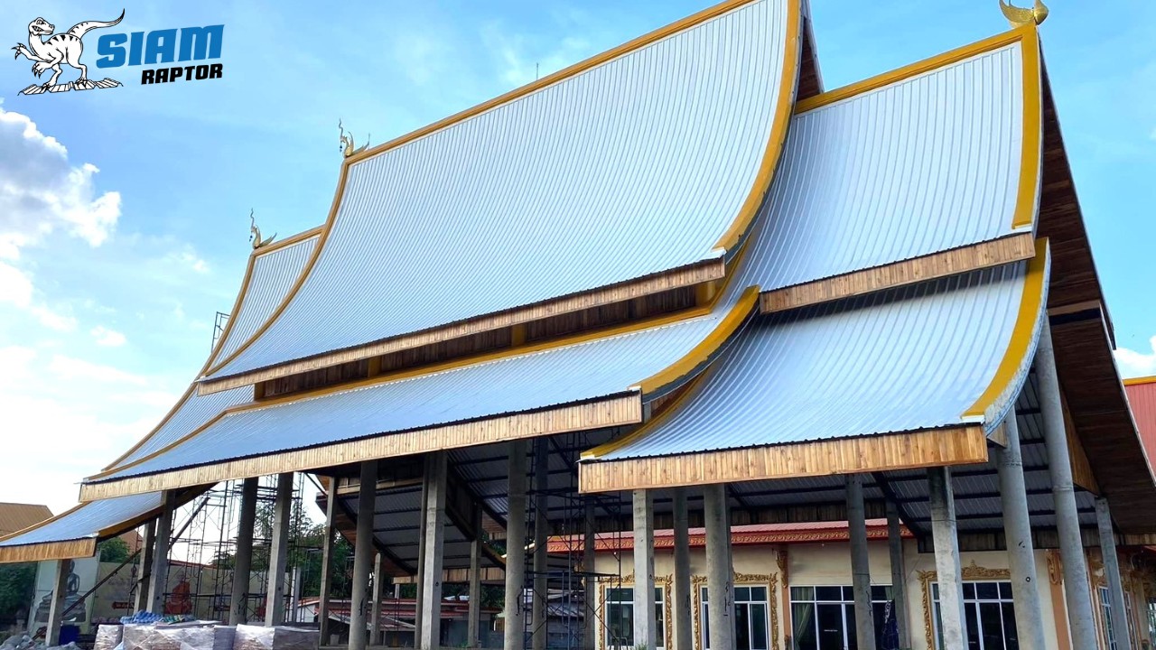 รับติดตั้งหลังคาดัดโค้ง รับติดตั้งหลังคาดัดโค้ง